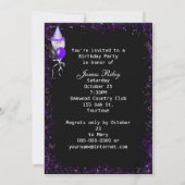 誕生日年1982トリビアオンブラック 招待状 (裏面)