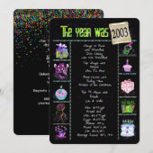 誕生日年2003招待状 招待状 (正面/裏面)