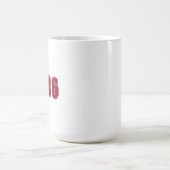 誕生日年、カスタムトレンディータイポグラフィ コーヒーマグカップ (中央)