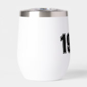 誕生日年、カスタムトレンディー黒タイポグラフィ (正面)