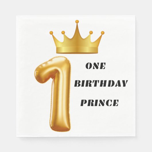 誕生日幸せ スタンダードランチョンナプキン (正面)