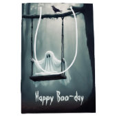 誕生日幽霊とレイベン ミディアムペーパーバッグ (正面)