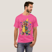 誕生日建物ブリック恐竜マスタービルダーB Tシャツ (正面フル)