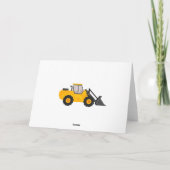 誕生日建築トラックキッド誕生日 カード (裏面)