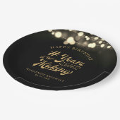 誕生日弦の製造の光年 ペーパープレート (アングル)