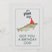 誕生日得タラ シーズンカード (正面/裏面)