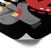 誕生日忍者6歳の空手キッズ6th誕生日 ポスター (角)