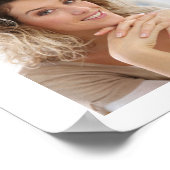 誕生日応援から年バラ金ゴールド18写真 ポスター (角)