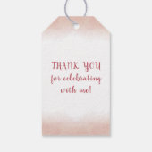 誕生日応援から#年バラ金ゴールドスクリプト ギフトタグ (裏面)