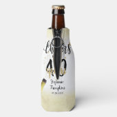 誕生日応援から# YEARS黒金ゴールドスクリプト ボトルクーラー (ボトル裏面)