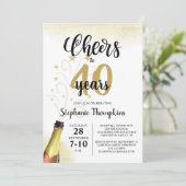 誕生日応援から# YEARS黒金ゴールドスクリプト 招待状 (スタンド正面)