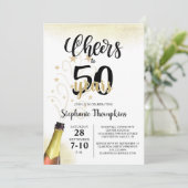 誕生日応援から# YEARS黒金ゴールドスクリプト 招待状 (スタンド正面)