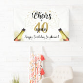 誕生日応援から# YEARS黒金ゴールドスクリプト 横断幕 (インサイチュ)