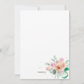 誕生日応援招待状 招待状 (裏面)