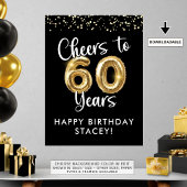 誕生日応援60年ウェルカムサイン ポスター