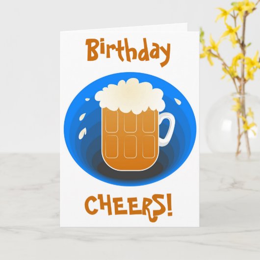 誕生日応援! カード (黄色い花)