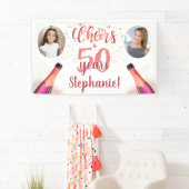 誕生日応援#年バラ金ゴールド2写真 横断幕 (インサイチュ)