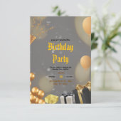 誕生日性パーティー サンキューカード (スタンド正面)