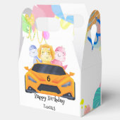 誕生日恐竜のレーシングカー少年イエローレーシングキッド フェイバーボックス (オープン)
