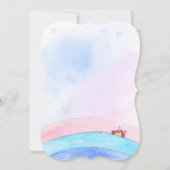 誕生日恐竜のレースカーボーイレッドレーシングキッズナム 招待状 (裏面)