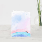 誕生日恐竜のレースカーボーイレッドレーシングキッズナム 招待状 (裏面)