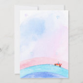 誕生日恐竜のレースカーボーイレッドレーシングキッズナム 招待状 (裏面)