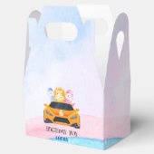 誕生日恐竜のレースカー黄色の少年の子供の名前 フェイバーボックス (オープン)