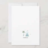 誕生日恐竜グリーティングカード (裏面)