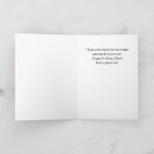 誕生日恐竜ジャングルブルークールキッズカード カード (内部)