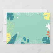 誕生日恐竜パーティー 招待状 (裏面)