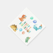誕生日恐竜 スタンダードカクテルナプキン (角)