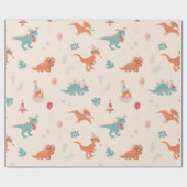 誕生日恐竜！ ラッピングペーパー (フラット)