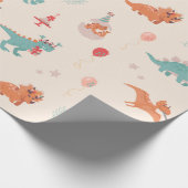 誕生日恐竜！ ラッピングペーパー (角)