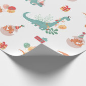 誕生日恐竜！ ラッピングペーパー (角)