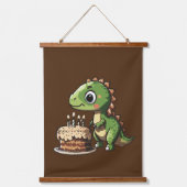 誕生日恐竜 吊り下げ型タペストリー (正面2)