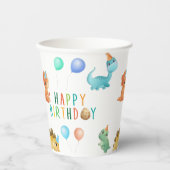 誕生日恐竜 紙コップ (正面)