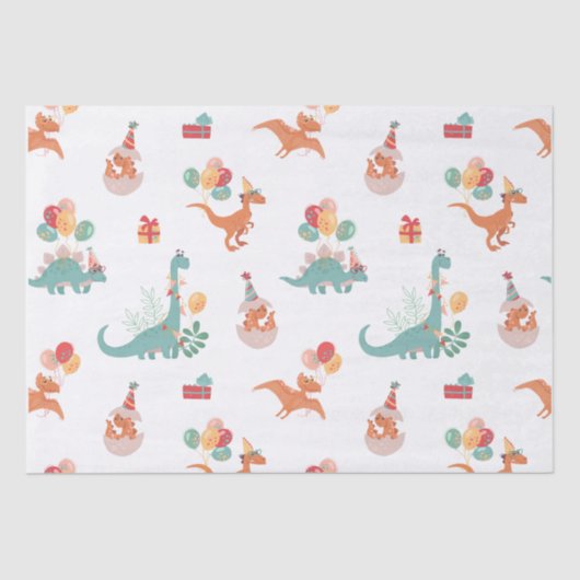 誕生日恐竜！ 薄葉紙 (正面)