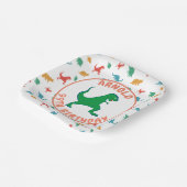 誕生日恐竜Tレックスキッズジュラシックプリヒストリック ペーパープレート (傾斜あり)