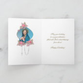 誕生日恵みお祝いヴァージンメアリーカード カード (内部)