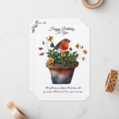 誕生日恵みの平和(ヨハネ14:27) ノートカード (正面/裏面インサイチュ)