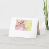 誕生日恵みの愛、平和と喜び、花 シーズンカード (裏面)