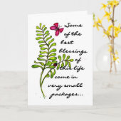 誕生日恵みカード カード (黄色い花)