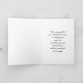 誕生日恵みズオールピンクホワイトレッドローズ カード (内部)