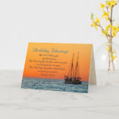 誕生日恵みナンバーズ6主よ賛美お前 カード (黄色い花)