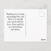 誕生日恵みナンバーズ6主よ賛美お前 ポストカード (裏面)