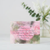 誕生日恵みピリピ1:2-3聖書の詩 ポストカード (スタンド正面)