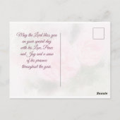 誕生日恵みピリピ1:2-3聖書の詩 ポストカード (裏面)