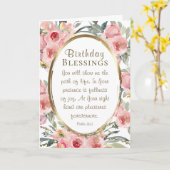 誕生日恵み感動的エレガントフローラ カード (黄色い花)