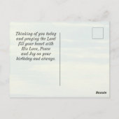 誕生日恵み番号6:24-26灯台 ポストカード (裏面)