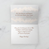 誕生日恵み祈りの言葉カスタム聖なる書物、 経典 カード (内部)